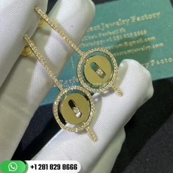 Lucky Move diamond pendant earrings 07516-YG