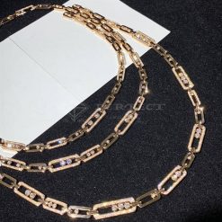 Sautoir Infini Messika by Gigi Hadid Pink Gold and Diamond Necklace