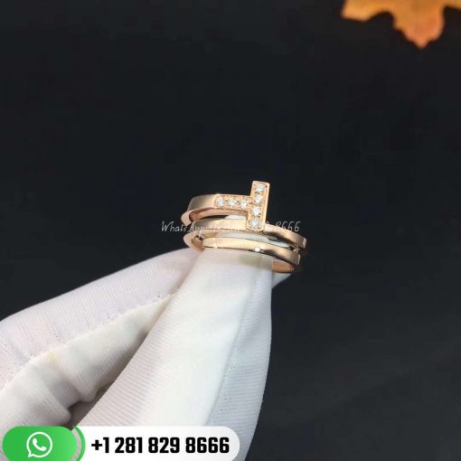 Tiffany T Diamond Square Wrap Ring in 18k Gold