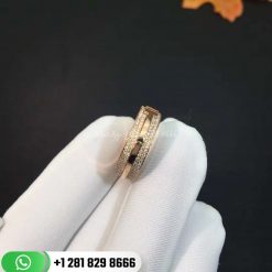 Tiffany T Wide Pavé Diamond Ring in 18k Rose Gold