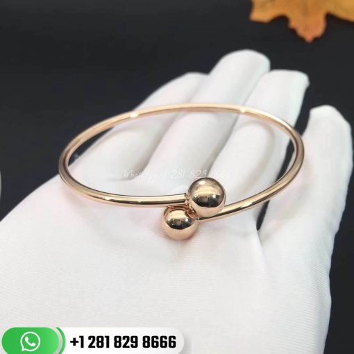 Tiffany Hardwear Ball Bypass Bracelet in 18k Gold Medium