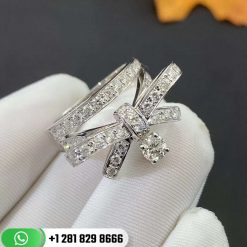 Chanel Ruban Ring 18k White Gold and Diamonds