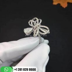 Chanel Ruban Ring - J4543 18k White Gold Whit Diamonds