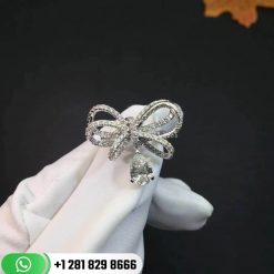 Chanel Ruban Ring - J4543 18k White Gold Whit Diamonds