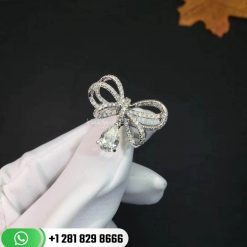 Chanel Ruban Ring - J4543 18k White Gold Whit Diamonds