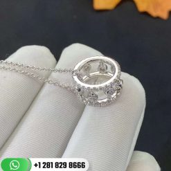 Dewdrop Pendant in White Gold 45 Cm N1022090045