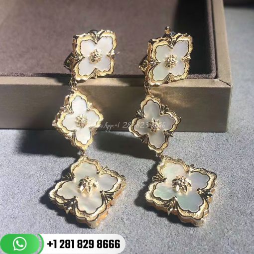Buccellati Opera Earrings 18k Yellow Gold & Mother-of-Pearl