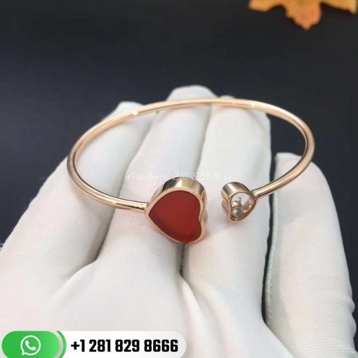 Happy Hearts Bangle Diamond & Red Stone @857482-5700