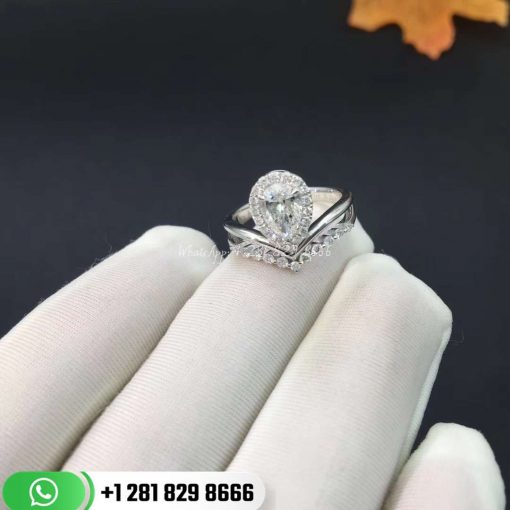 Chaumet Joséphine Aigrette Ring V-shaped Drop-shaped Diamond