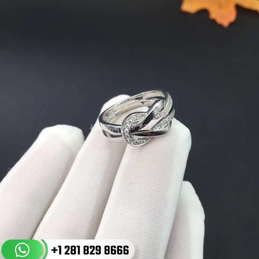 Fred Chance Infinie Ring Medium Model 18k White Gold and Diamonds -4B0866