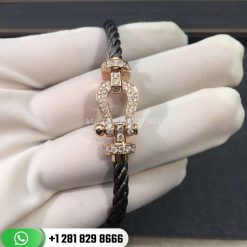 Fred Force 10 Bracelet 18k Pink Gold and Diamonds Medium Model -0B0074-6B0282