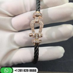 Fred Force 10 Bracelet 18k Pink Gold and Diamonds Medium Model -0B0074-6B0282