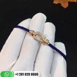 Fred Force 10 Bracelet 18k Rose Gold and Diamonds Medium Model