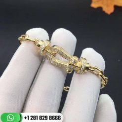 Fred Force 10 Bracelet 18k Yellow Gold and Diamonds Large Model