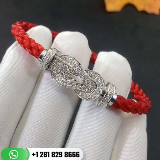 Fred Chance Infinie Bracelet 18k White Gold and Diamonds Large Model
