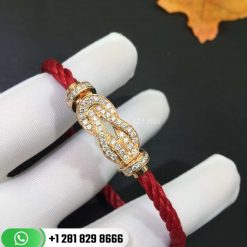 Fred Chance Infinie Bracelet 18k Yellow Gold and Diamonds Large Model -0B0101-6B0217