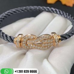 Fred Chance Infinie Bracelet 18k Pink Gold and Diamonds Large Model -0B0102-6B0111