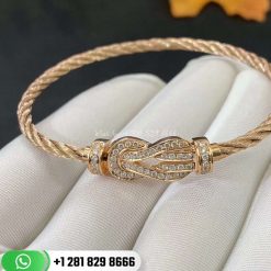 Fred Chance Infinie Bracelet 18k Pink Gold and Diamonds Large Model -0B0102-6B0115