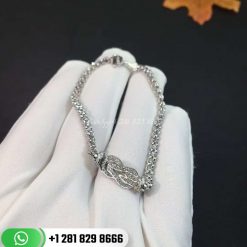 Fred Chance Infinie Bracelet 18k White Gold and Diamonds Medium Model