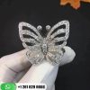 VCARA13500 Flying Butterfly Between the Finger ring, white gold, round diamonds; diamond quality DEF, IF to VVS.