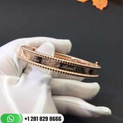 VCARP3K700 Perlée signature bracelet, rose gold, medium model