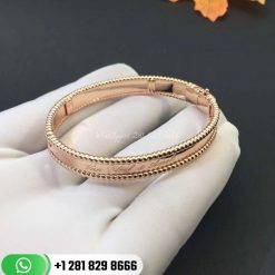 VCARP3K700 Perlée signature bracelet, rose gold, medium model