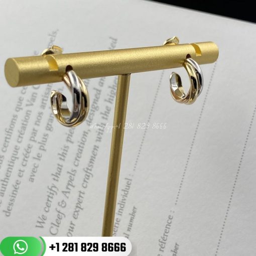 Cartier Trinity Earrings White Gold, Yellow Gold, Pink Gold - B8017100