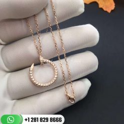 Cartier Juste Un Clou Necklace Rose Gold Diamonds -B3047000