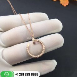 Cartier Juste Un Clou Necklace Rose Gold Diamonds -B3047000