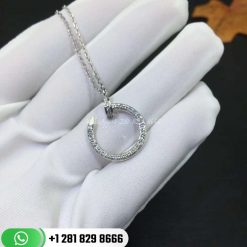 Cartier Juste Un Clou Necklace White Gold Diamonds -B3047000