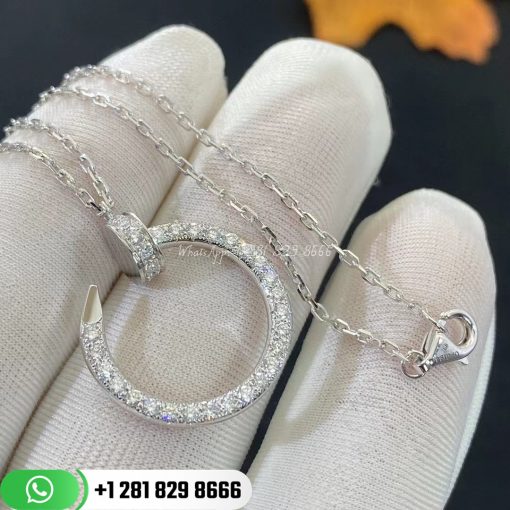 Cartier Juste Un Clou Necklace White Gold Diamonds -B3046900
