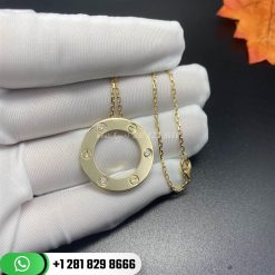 cartier love necklace 3 diamonds