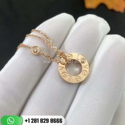 Cartier Love Necklace 2 Diamonds 18k Gold -B7224509