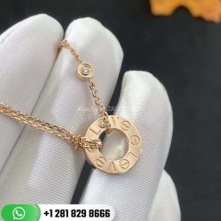 Cartier Love Necklace 2 Diamonds 18k Gold -B7224509