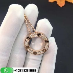 Cartier Love Necklace Diamonds 18k Gold -B7224527