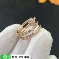cartie cartie juste un clou ring pink gold diamonds B4210900