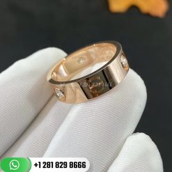 cartie love ring 3 diamonds pink gold diamonds - b4087500