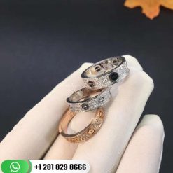 Cartie Love Ring Diamond-paved Ceramic - B4207600