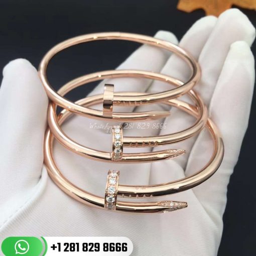 Cartier Juste Un Clou Bracelet Pink Gold Diamonds - B6048517