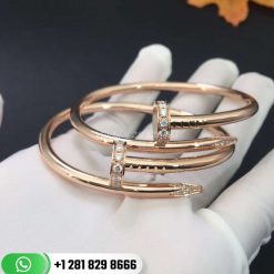 Cartier Juste Un Clou Bracelet Pink Gold Diamonds - B6048517