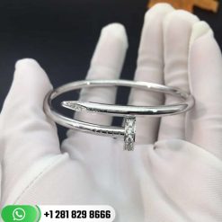 Cartier Juste Un Clou Bracelet White Gold Diamonds B6048717 (1)