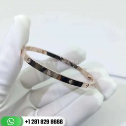 Cartier Love Bracelet, Small Model 10 Diamonds Pink Gold - B6047917