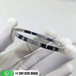 Cartier Love Bracelet, Small Model 10 Diamonds White Gold -B6048017