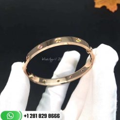 Cartier Love Bracelet Pink Gold Sapphires Garnets Amethysts -B6036517