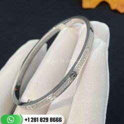 Cartier Love Bracelet Small Model PavÉ White Gold Diamonds -N6710817