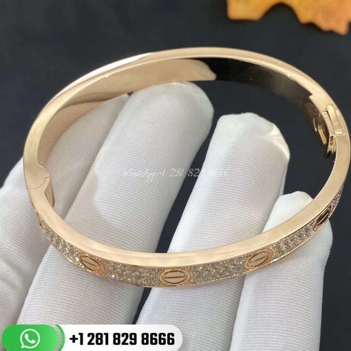 Cartier Love Bracelet Diamond-paved Pink Gold Diamonds -N6710817