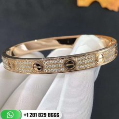 Cartier Love Bracelet Diamond-paved Pink Gold Diamonds -N6710817