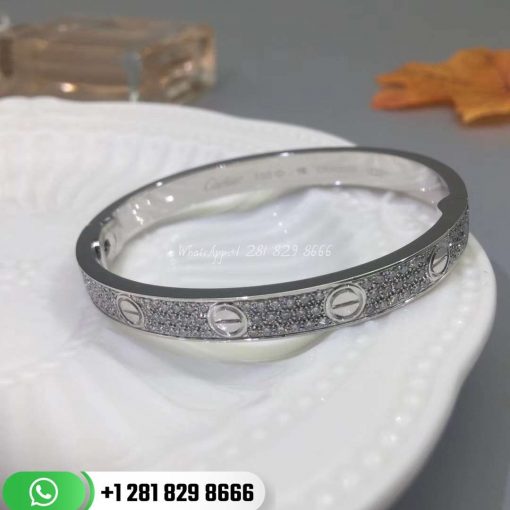 cartier love bracelet white gold diamonds n6710817
