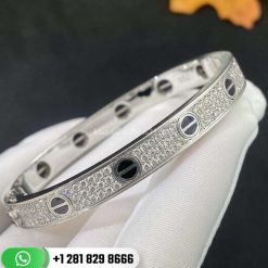 Cartier Love Bracelet White Gold Diamonds -N6710817