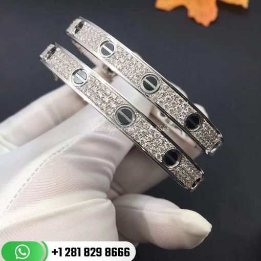 Cartier Love Bracelet White Gold Diamonds -N6710817